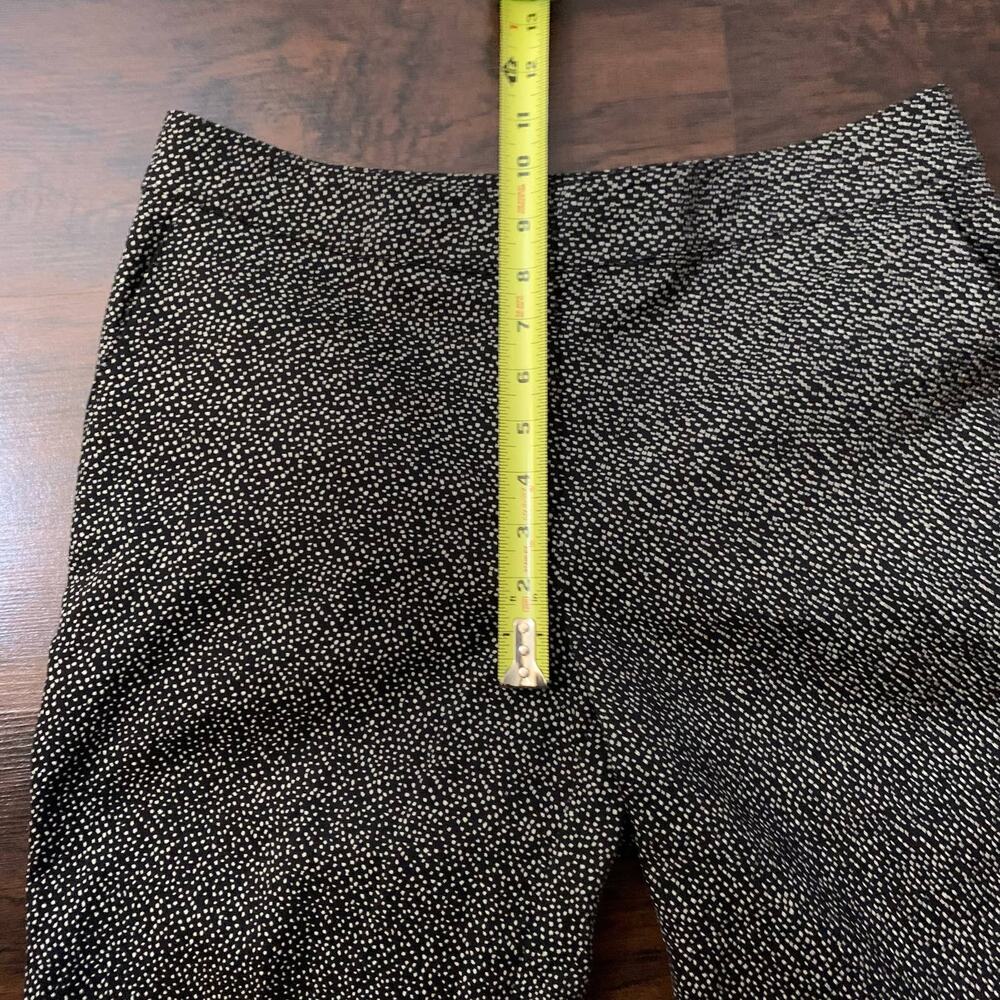 St. John Emma black & cream dot print dress pants size 8 - Picture 12 of 13